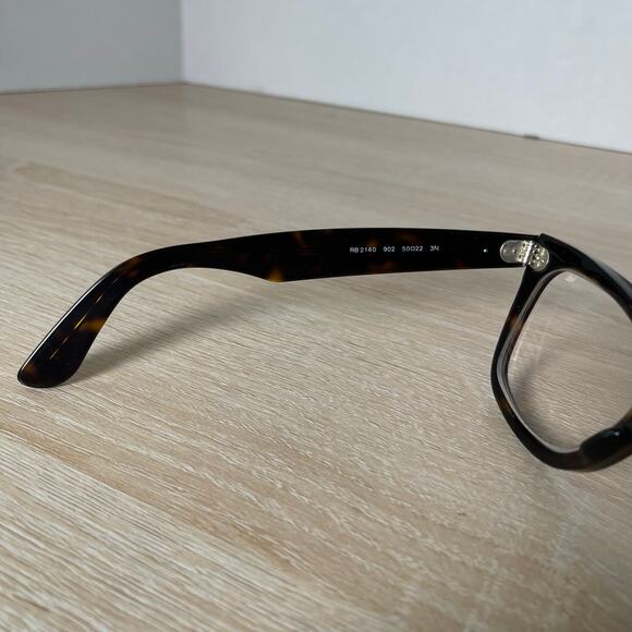 Ray-Ban RB2140 902 Wayfarer Sunglasses Tortoise Shell PARTS ONLY 50-22 Italy - Picture 4 of 11